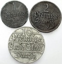 LOT 3 x 1 2 10 Fenigów 1923