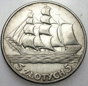 5 zł złotych 1936 Żaglowiec Żaglówka Statek ŁADNA