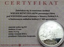 Wielkie Bitwy Polaków - Wiedeń SREBRO Ag 925