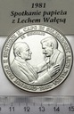 Jan Paweł II Włochy 1981 Spotkanie z Lechem Wałęsą