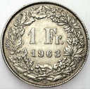 Szwajcaria 1 Frank 1963