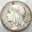 10 zł złotych 1932 Głowa kobiety, babka, Polonia