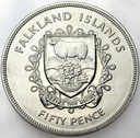 Falklandy 50 Pensów 1977