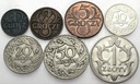 LOT 7 x 1 2 5 10 20 50 Gr 1 Zł 1925 1934 1937 1923