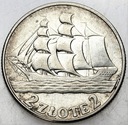 2 zł złote 1936 Żaglowiec Żaglówka Statek