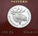 100 zł złotych 1978 PRÓBA Łoś Ochrona Środowiska