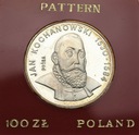 100 zł 1980 Jan Kochanowski PRÓBA Ag RZADKA
