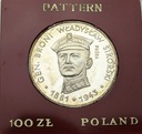 100 zł 1981 Władysław Sikorski PRÓBA AG RZADKA