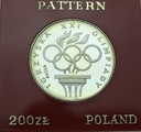 200 zł 1976 Olimpiada KOŁA OLIMP. PRÓBA Ag RZADKA