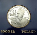 5000 zł złotych 1989 Westerplatte Sucharski