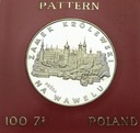 100 zł 1977 PRÓBA Ag Zamek Królewski na Wawelu