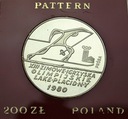 200 zł złotych 1980 Lake Placid PRÓBA Ag (1)