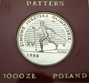 1000 zł złotych 1987 Igrzyska Olimpijskie PRÓBA Ag