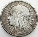 5 zł złotych 1932 Głowa kobiety, Polonia, babka
