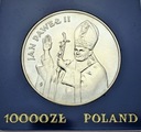 10000 zł złotych 1987 Jan Paweł II SREBRO