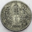 Austro-Węgry 1 korona 1899 SREBRO