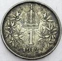Austro-Węgry 1 korona 1912 SREBRO