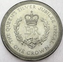 Wyspa Man 1 Crown Korona 1977 Srebrny Jubileusz
