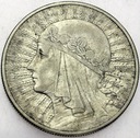 10 zł złotych 1932 Głowa kobiety, babka, Polonia