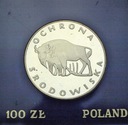 100 zł złotych 1977 Żubr Ochrona Środowiska