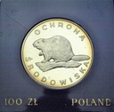 100 zł złotych 1978 Bóbr Ochrona Środowiska