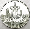 100000 zł złotych 1990 Solidarność TYP A SREBRO