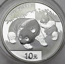 Chiny 2008 1 oz uncja srebra 10 juanów Panda Pandy