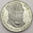 Niemcy 5 Marek, Mark 1977 J, Carl Friedrich Gauss