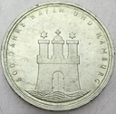 Niemcy 10 Marek SREBRO 1989 J Hamburg Port 800 lat