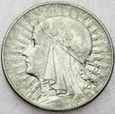 5 zł złotych 1933 Głowa kobiety, Polonia, babka
