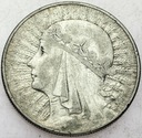 10 złotych 1933 Głowa kobiety babka Polonia SREBRO