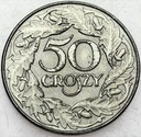 50 gr, pięćdziesiąt groszy 1938