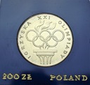 200 zł złotych 1976 XXI Olimpiada