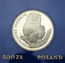 500 zł złotych 1986 Sowa Ochrona Środowiska