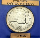 PRÓBA 100 zł 1966 Mieszko Dąbrówka Głowy SREBRO