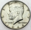 USA 1/2 Half dolara 1964 Kennedy SREBRO
