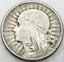 2 zł złote 1933 Głowa kobiety babka Polonia SREBRO