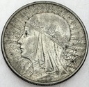 10 zł złotych 1932 Głowa kobiety, babka, Polonia