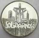 100000 zł złotych 1990 Solidarność TYP A SREBRO