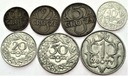 LOT 1 2 5 10 20 50 gr 1 zł 1933 1934 1937 1923