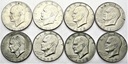 LOT 8 x 1 dolar One Dollar Eisenhower INWESTYCJA