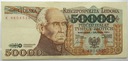 1989 50000 zł złotych Staszic seria K