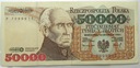 1993 50000 zł złotych Staszic seria P