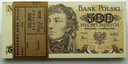Paczka ~100 x 500 zł złotych KOŚCIUSZKO
