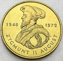 2 zł, złote 1996 Zygmunt II August PIĘKNA