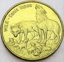 2 zł, złote 1999 Wilk Wilki