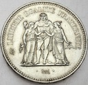 Francja 50 Franków 1977 SREBRO