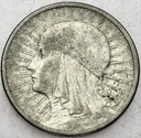 2 zł złote 1933 Głowa kobiety babka Polonia SREBRO