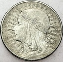 10 zł złotych 1932 Głowa kobiety, babka, Polonia
