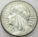 10 zł złotych 1933 Głowa kobiety, babka, Polonia